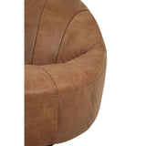 Hackney Cocoon Lounge Chair – Light Brown Leather