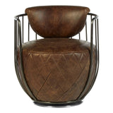 Hackney Swivel Chair – Brown