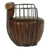 Hackney Swivel Chair – Brown