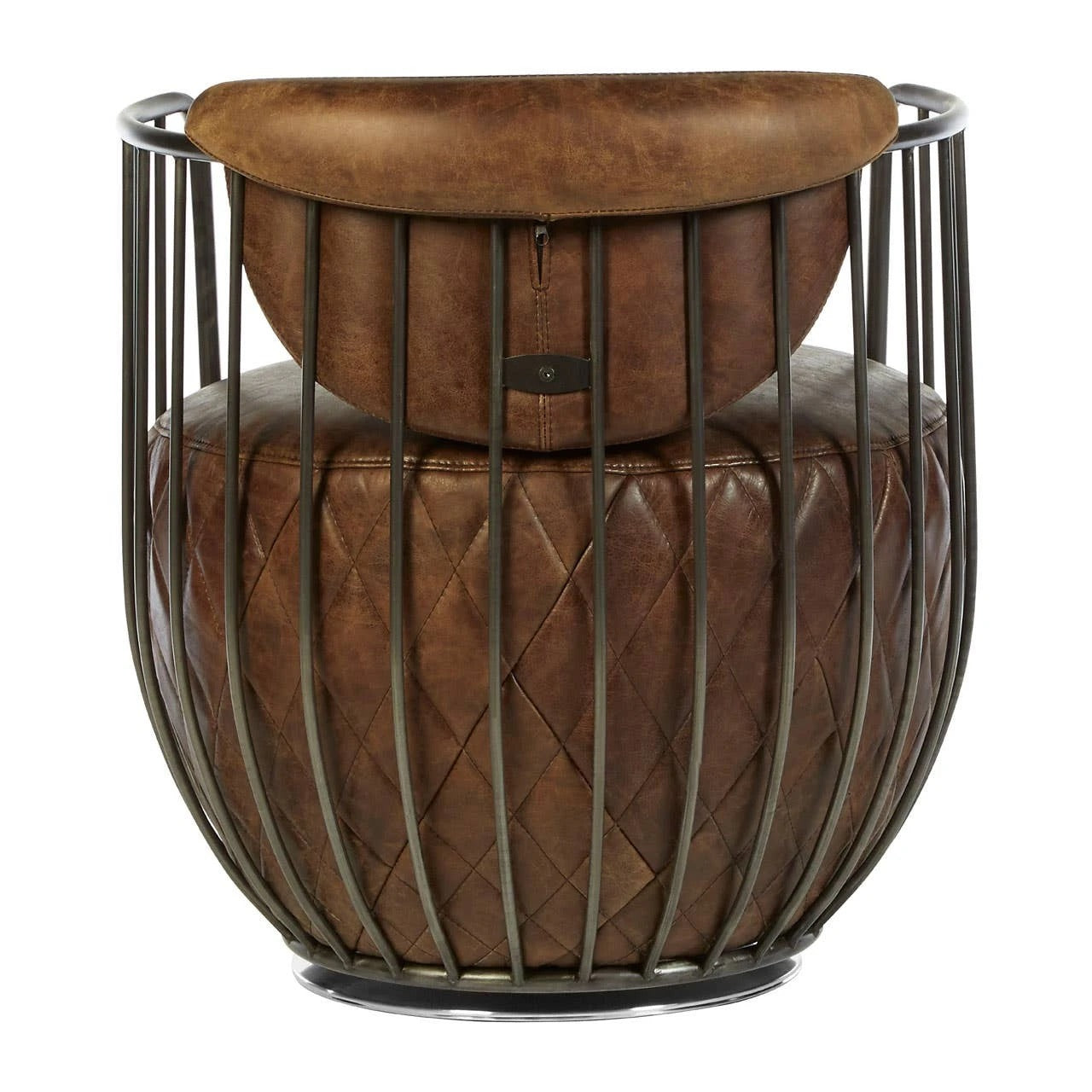 Hackney Swivel Chair – Brown