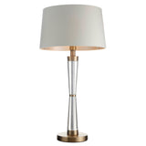RV Astley Nelle Table Lamp – Antique Brass and Crystal