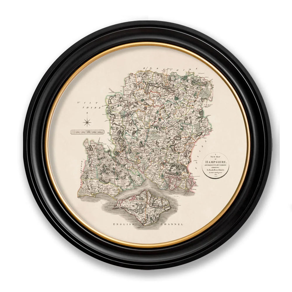 c.1806 County Maps of England - Round