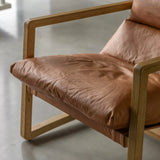 Harbour Leather Chair – Vintage Brown