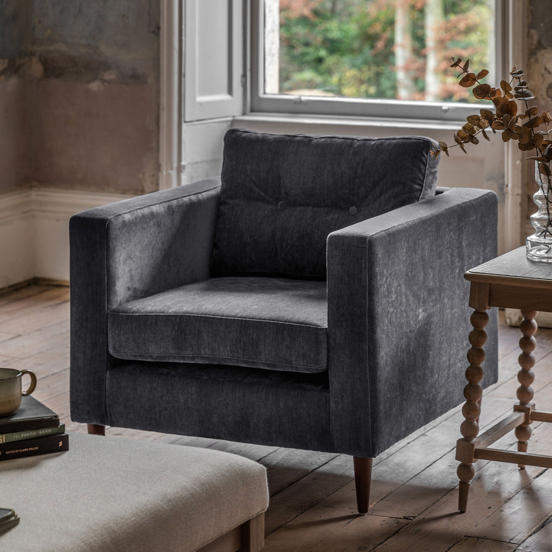 Harland Armchair – Charcoal