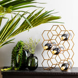 Light & Living Salbris Wine Rack in Antique Bronze – Small