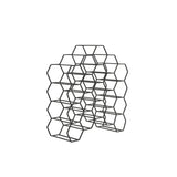 Light & Living Salbris Wine Rack in Matt Black – Large