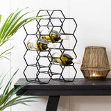 Light & Living Salbris Wine Rack in Matt Black – Small