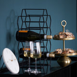 Light & Living Salbris Wine Rack in Matt Black – Small