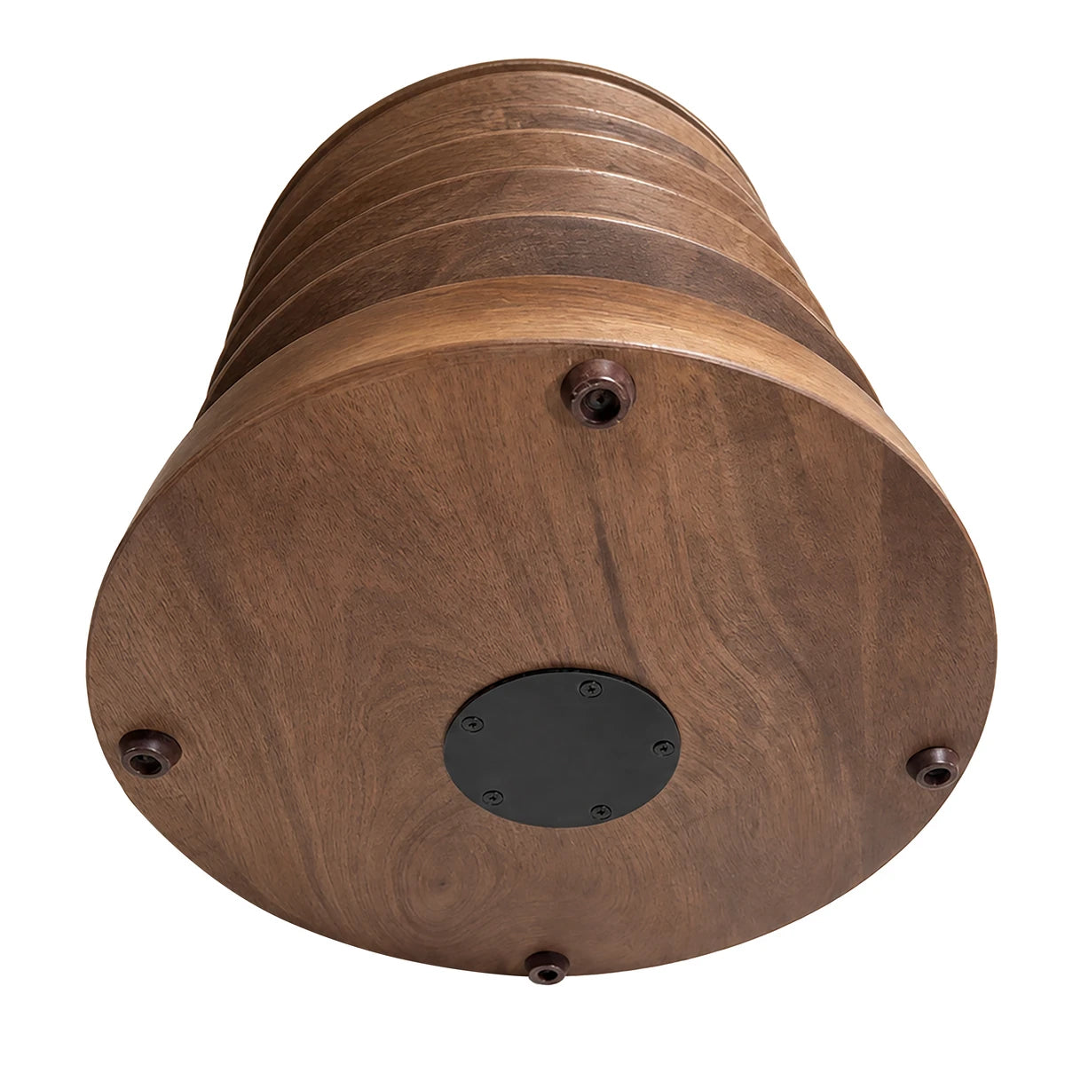 Henshaw Carved Side Table – Brown Marble & Mango Wood