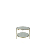 Hensley Oval Coffee Table – Champagne Gold