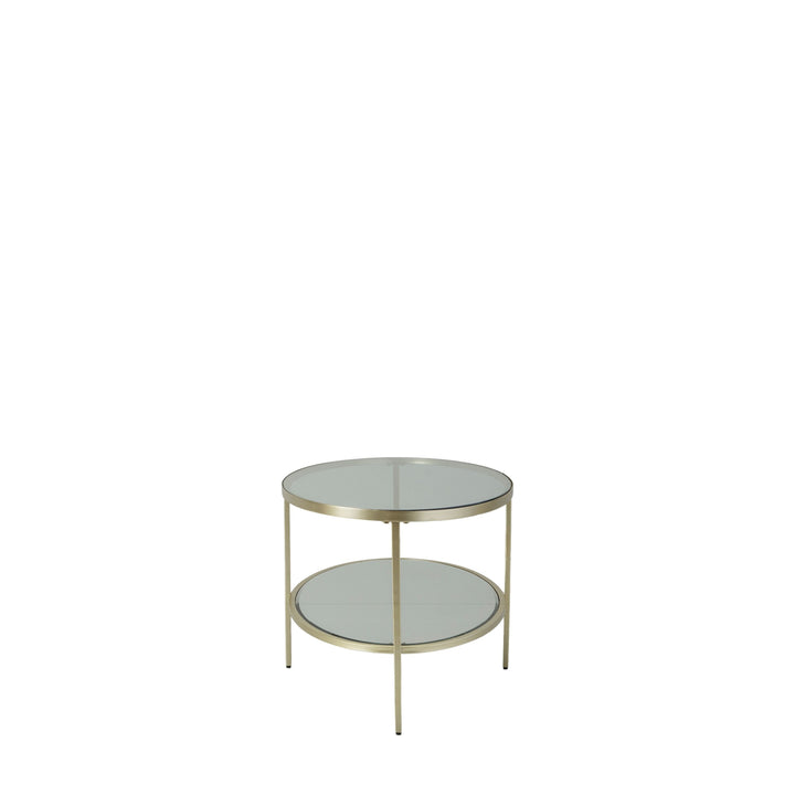 Hensley Oval Coffee Table – Champagne Gold