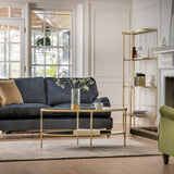 Hensley Oval Coffee Table – Champagne Gold