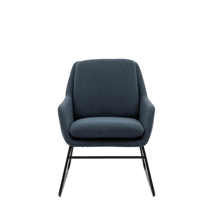 Hicks Lounge Chair – Midnight Blue