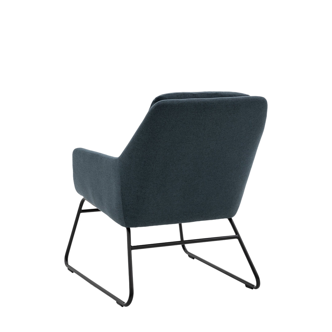 Hicks Lounge Chair – Midnight Blue