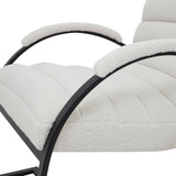 Hill Interiors Boucle Ribbed Ark Chair