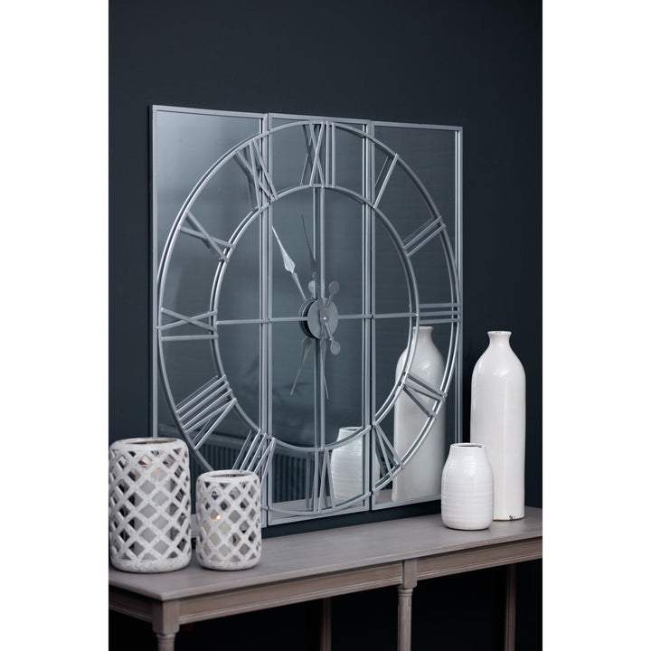 Hill Interiors Celina Mirrored Wall Clock