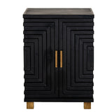 Hill Interiors Lennox 2 Door Sideboard - Black - Small