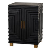 Hill Interiors Lennox 2 Door Sideboard - Black - Small