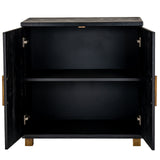 Hill Interiors Lennox 2 Door Sideboard - Black - Small