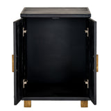 Hill Interiors Lennox 2 Door Sideboard - Black - Small