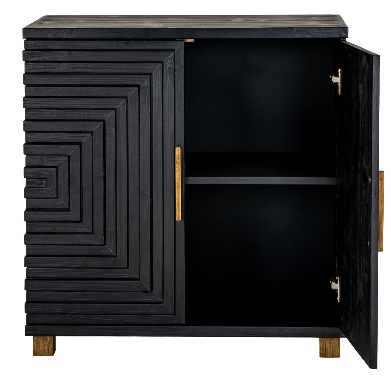 Hill Interiors Lennox 2 Door Sideboard - Black - Small