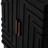 Hill Interiors Lennox 2 Door Sideboard - Black - Small