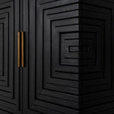 Hill Interiors Lennox 2 Door Sideboard - Black - Small