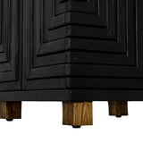 Hill Interiors Lennox 2 Door Sideboard - Black - Small