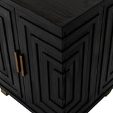 Hill Interiors Lennox 2 Door Sideboard - Black - Small