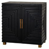 Hill Interiors Lennox 2 Door Sideboard - Black - Small