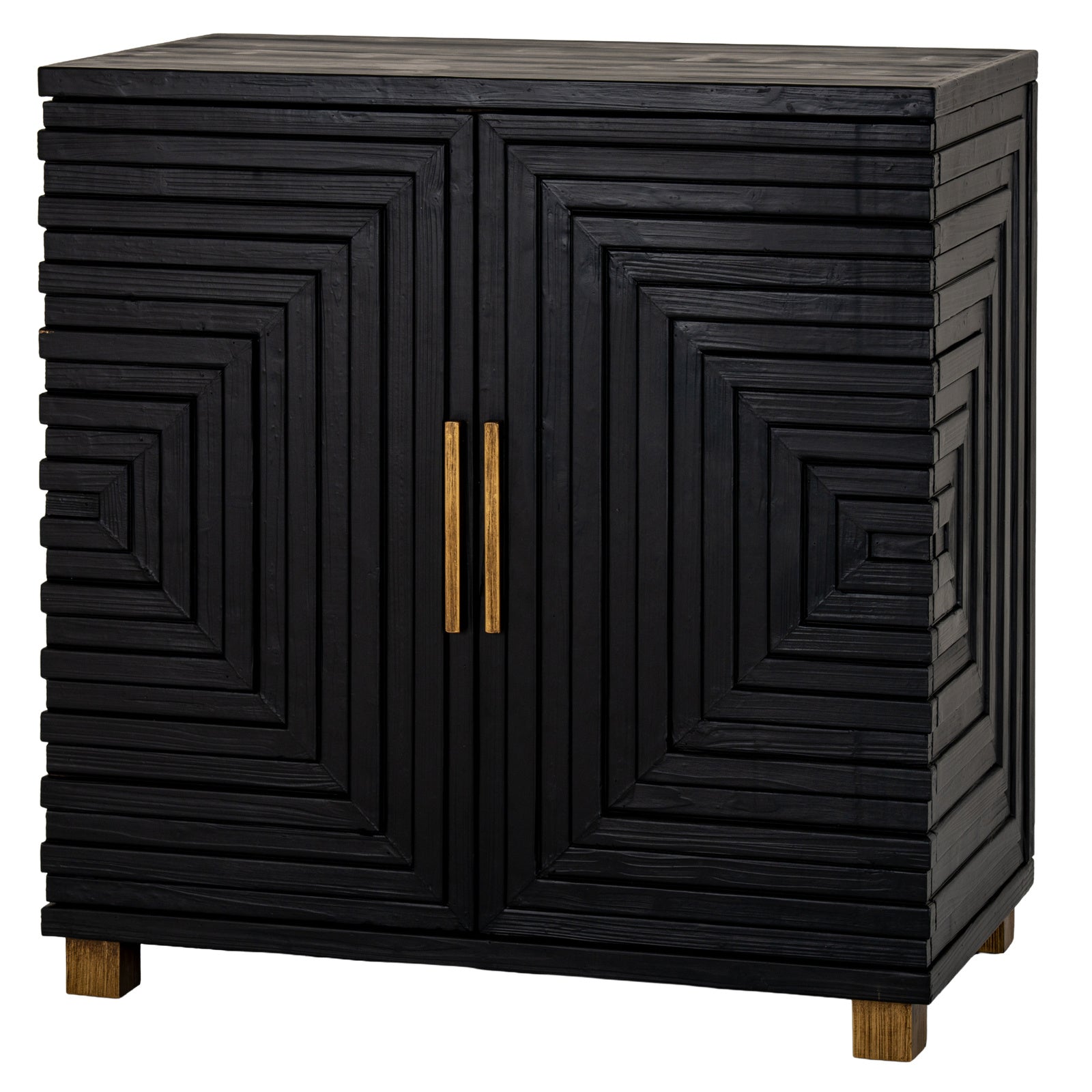 Hill Interiors Lennox 2 Door Sideboard - Black - Small
