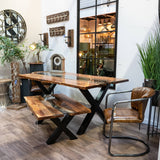 Hill Interiors Live Edge Collection River Dining Table