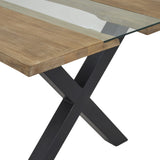 Hill Interiors Live Edge Collection River Dining Table – Light Acacia
