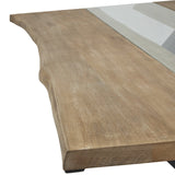 Hill Interiors Live Edge Collection River Dining Table – Light Acacia