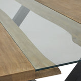 Hill Interiors Live Edge Collection River Dining Table – Light Acacia