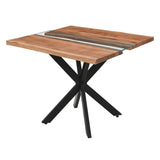 Hill Interiors Live Edge Collection Square River Dining Table