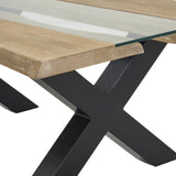 Hill Interiors Live Edge River Coffee Table – Light Acacia