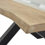 Hill Interiors Live Edge River Coffee Table – Light Acacia