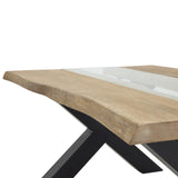 Hill Interiors Live Edge River Coffee Table – Light Acacia