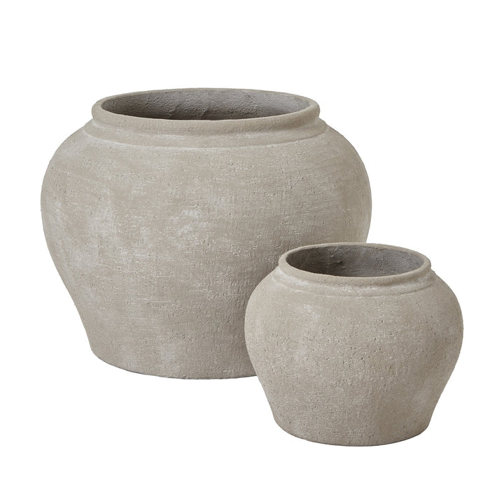 Hill Interiors Ordo Planters – Set of 2 – Shaded Sand