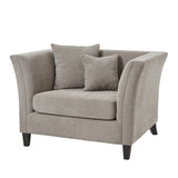 Hill Interiors Vesper Cushion Back Snuggle Chair – Taupe