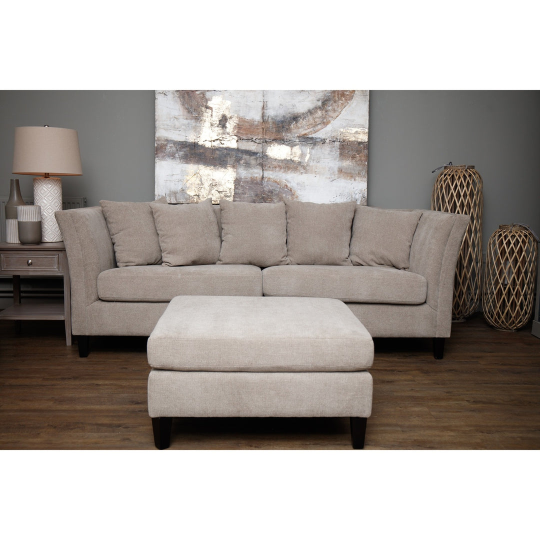 Hill Interiors Vesper 3-Seater Cushion Back Sofa – Taupe