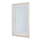 Hill Interiors Large Washed Wood Framed Window Mirror