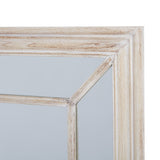 Hill Interiors Large Washed Wood Framed Window Mirror