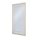Hill Interiors Large Washed Wood Framed Window Mirror – Large