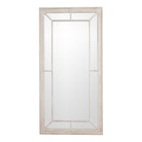 Hill Interiors Large Washed Wood Framed Window Mirror – Large