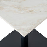 Hill Interiors Romanby Stone Square Dining Table