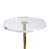 OTI Hollywood Clear Side Table