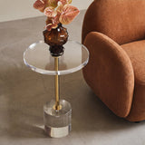 OTI Hollywood Clear Side Table