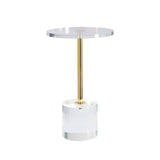 OTI Hollywood Clear Side Table